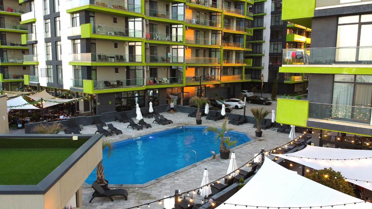 Moon Sea View Apartment - Spa N Pools Resort Mamaia Kültér fotó